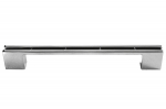 Ручка-скоба 160-192 мм, отделка хром глянец, под вставку