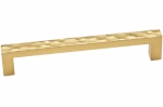 Ручка-скоба 128мм, отделка золото глянец
