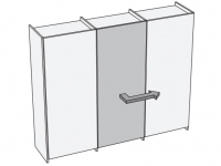 Plano Комплект фурнитуры для центральной двери (правой)