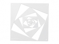 Комплект декоративных панелей TWIST 254х254мм (6 штук), отделка белая