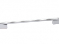 Ручка-скоба 224-192мм, отделка хром глянец + белый глянец