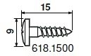 Винт 4.2 х 15мм для дюбеля Ø 5мм