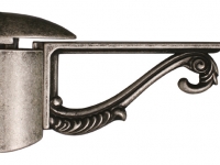 Менсолодержатель пеликан классический, отделка серебро старое, комплект 2 штуки
