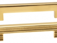 Ручка-скоба 96мм, отделка золото глянец