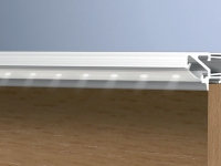 Профиль для LED подсветки, L=5000мм, отделка алюминий
