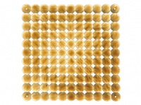Комплект декоративных панелей TIMESQUARE 254х254мм (6 штук), отделка золото